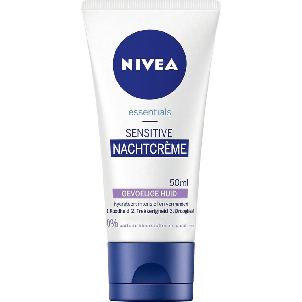 NIVEA Essentials Sensitive Nachtcrème - 50 Ml