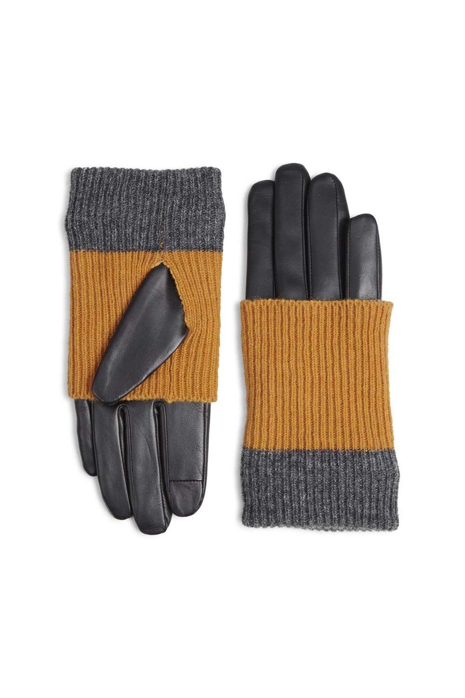 Markberg Helly Glove - Black W/ Amber + Grey