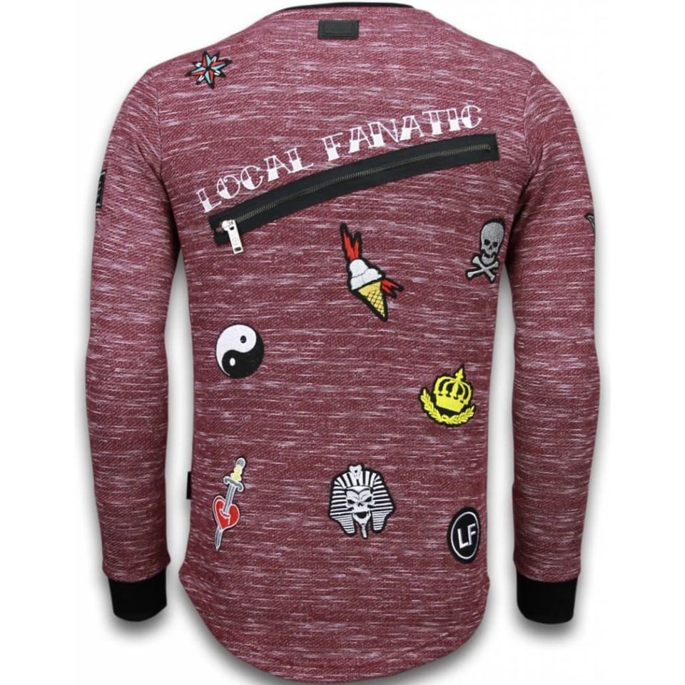 Longfit Embroidery - Sweater Patches - Elite Crew - Bordeaux