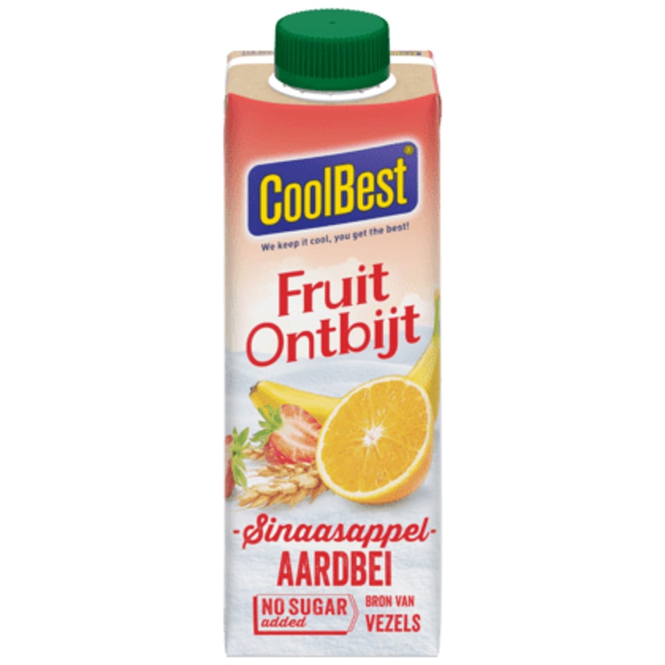 Coolbest Fruitontbijt Sinaasappel-Aardbei