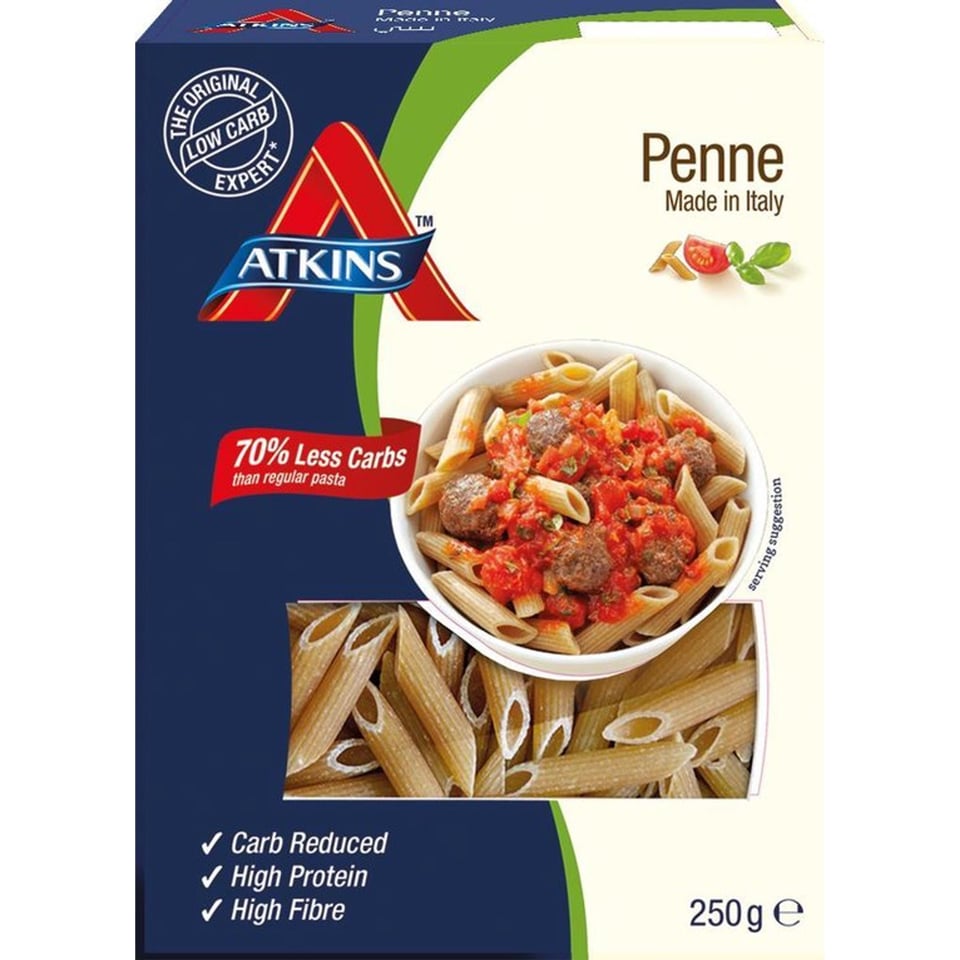 Atkins Cuisine Penne - Pasta - 250 Gram