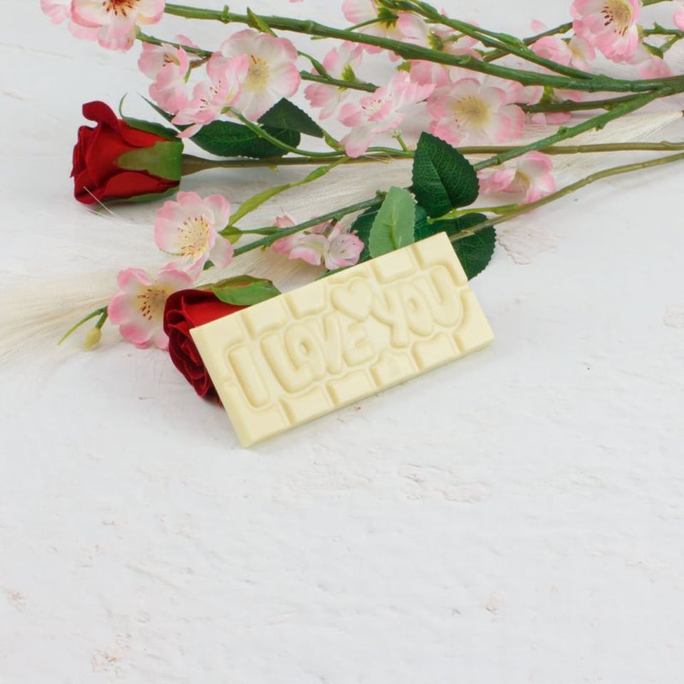 Chocolade Reep - I Love You 50 Gram - Moederdag Cadeau - Melk
