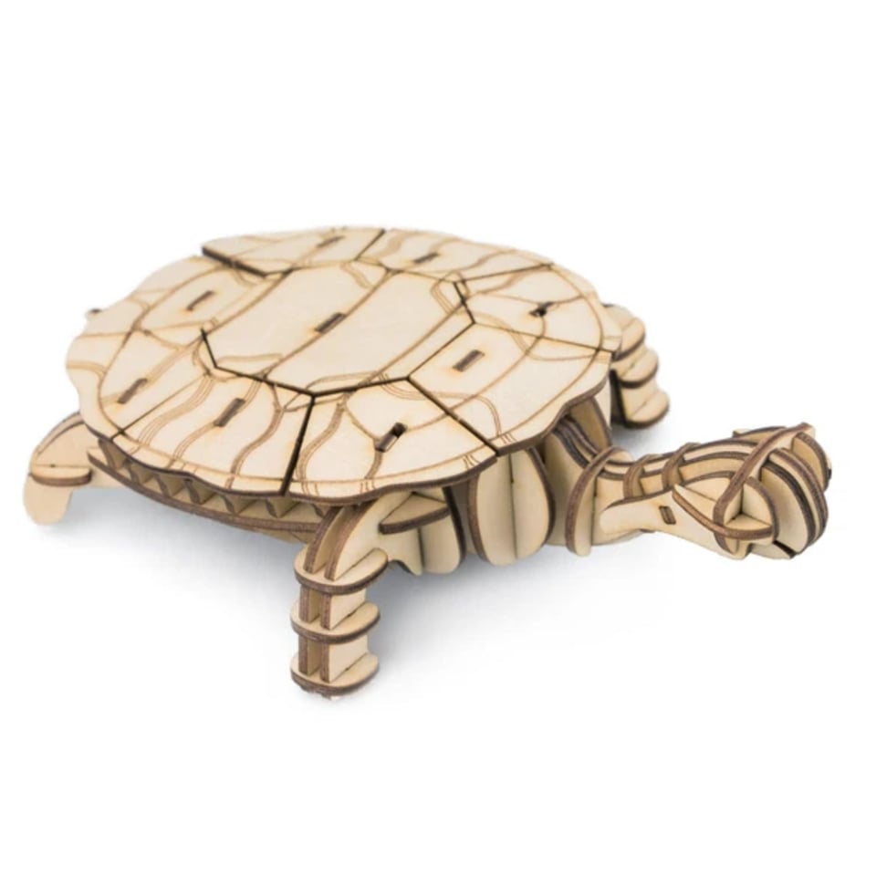 Turtle Animal Model 3D Wooden Puzzle