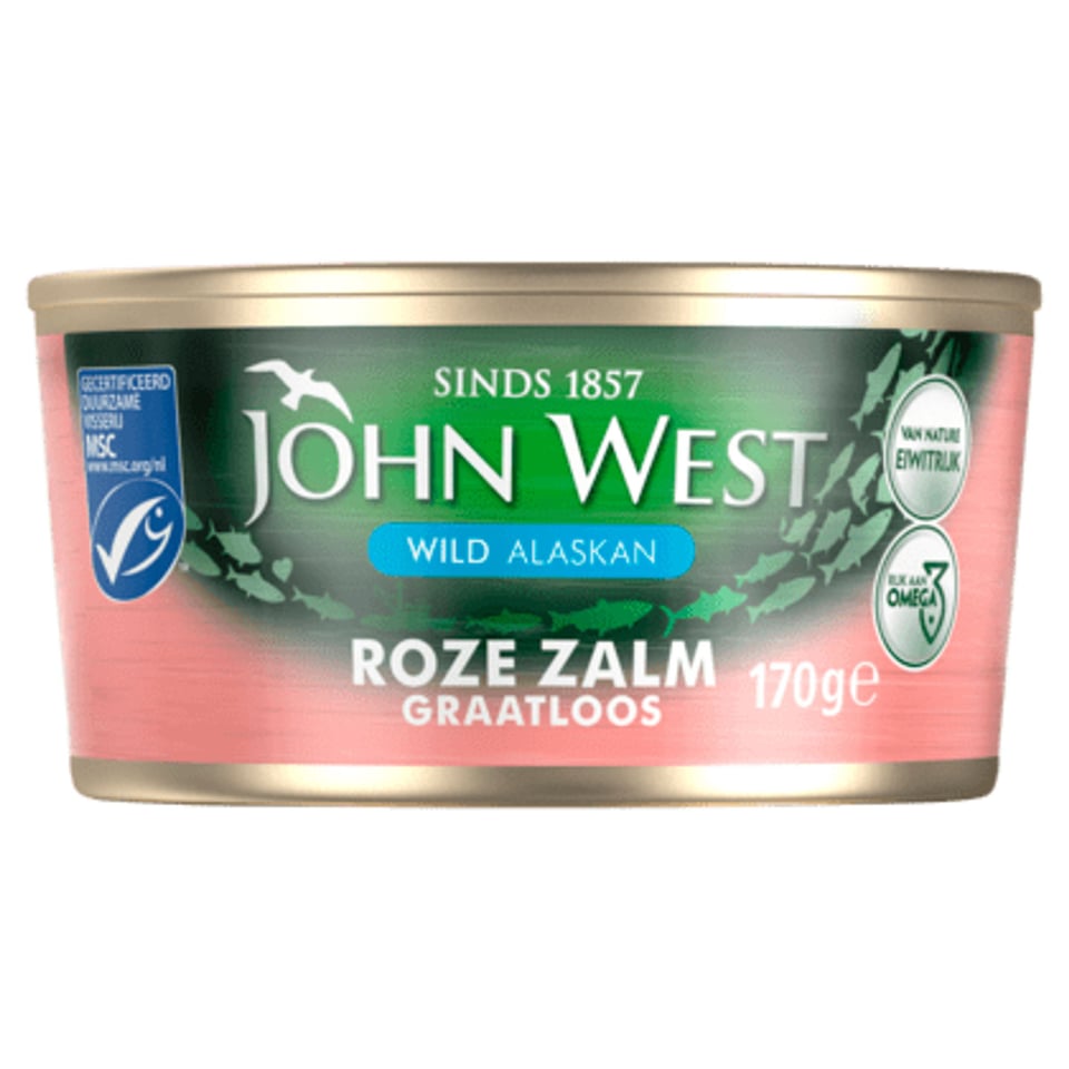 John West Roze Zalm Zonder Vel en Graat MSC