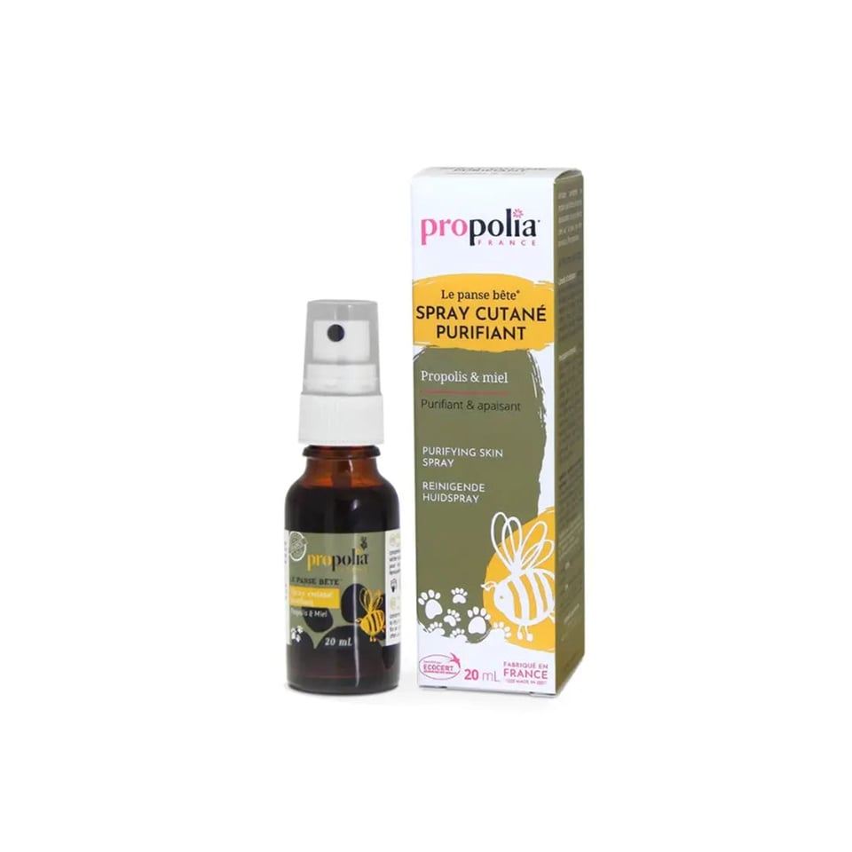 Zuiverende dierenhuidspray met propolis 20ml Frankrijk Propolia - 20ml