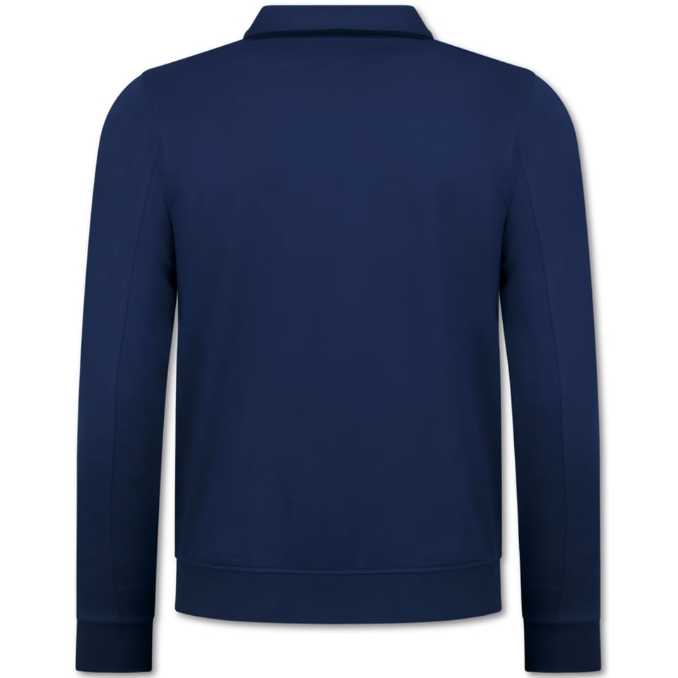 Heren Vesten Met Rits - Zonder Capuchon - Sweatvest Heren - 579 - Blauw