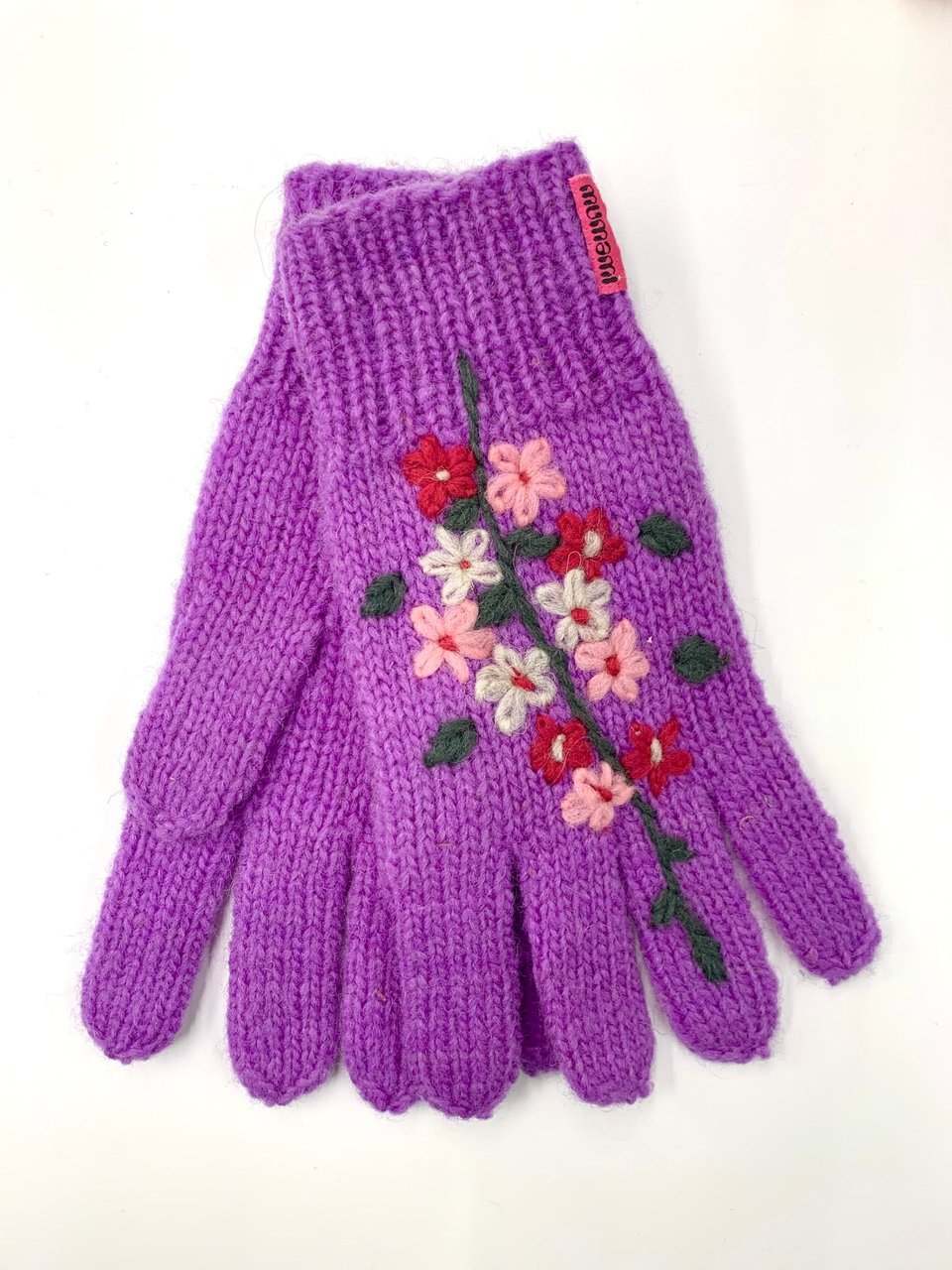 Flower Embroidery Gloves