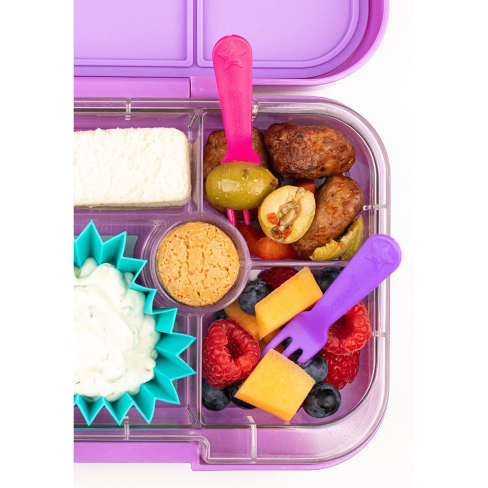 Lunch Punch Vork en Lepel Sets Roze - Roze