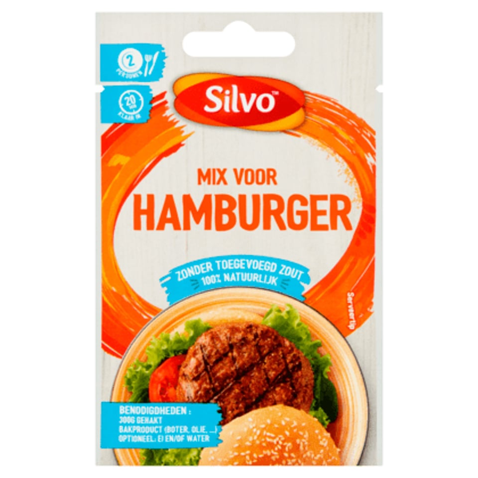 Silvo Mix Hamburger Zonder Toegevoegd Zout