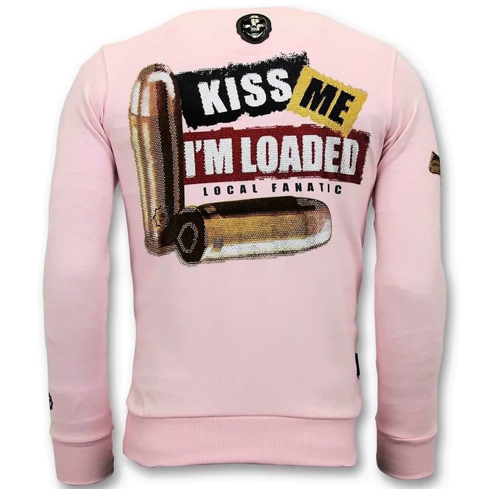 Exclusieve Sweater Heren - Trust No Bitch - Roze