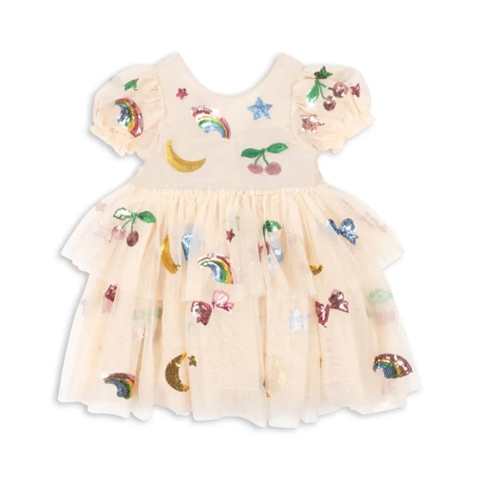 Konges Sløjd Yvonne Puff Dress Rainbow Twinkle