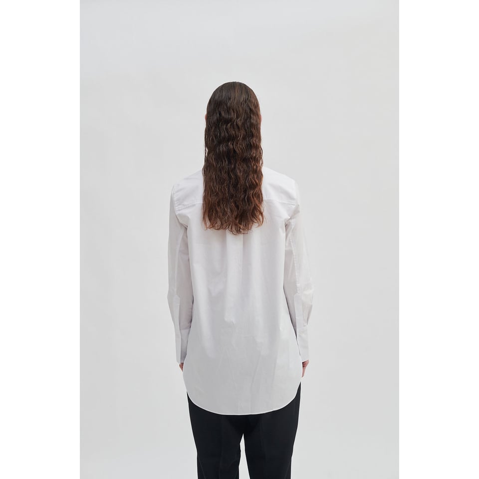 Second Female Larkin LS Classic Shirt - White Alyssum