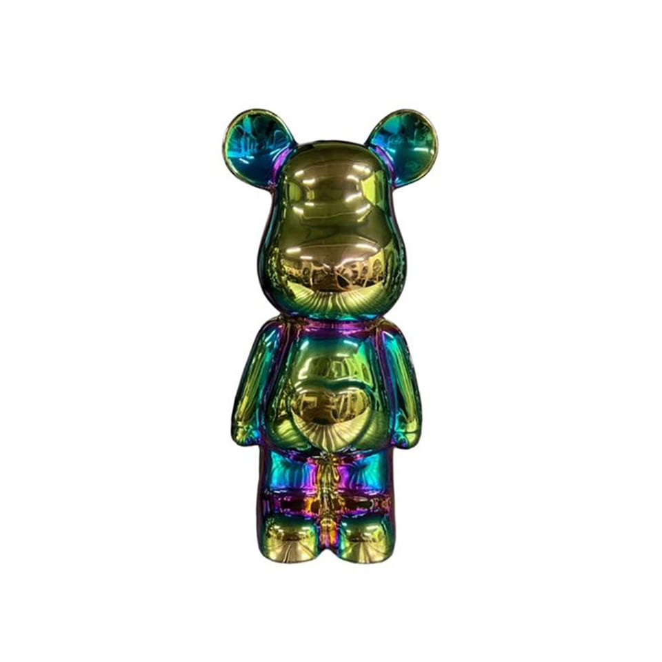 Beeld Design Teddy Beer Glans Regenboog Keramiek 22cm