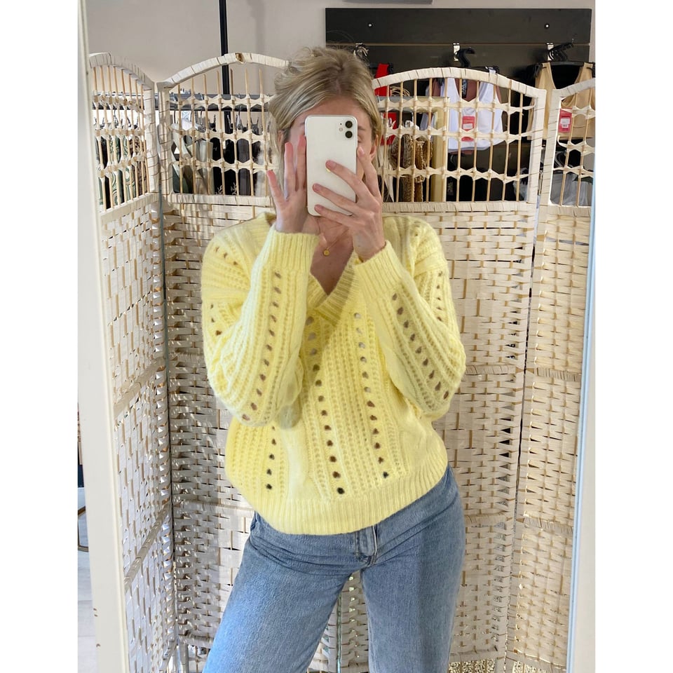 Yellow pullover - OneSize - 1 maat