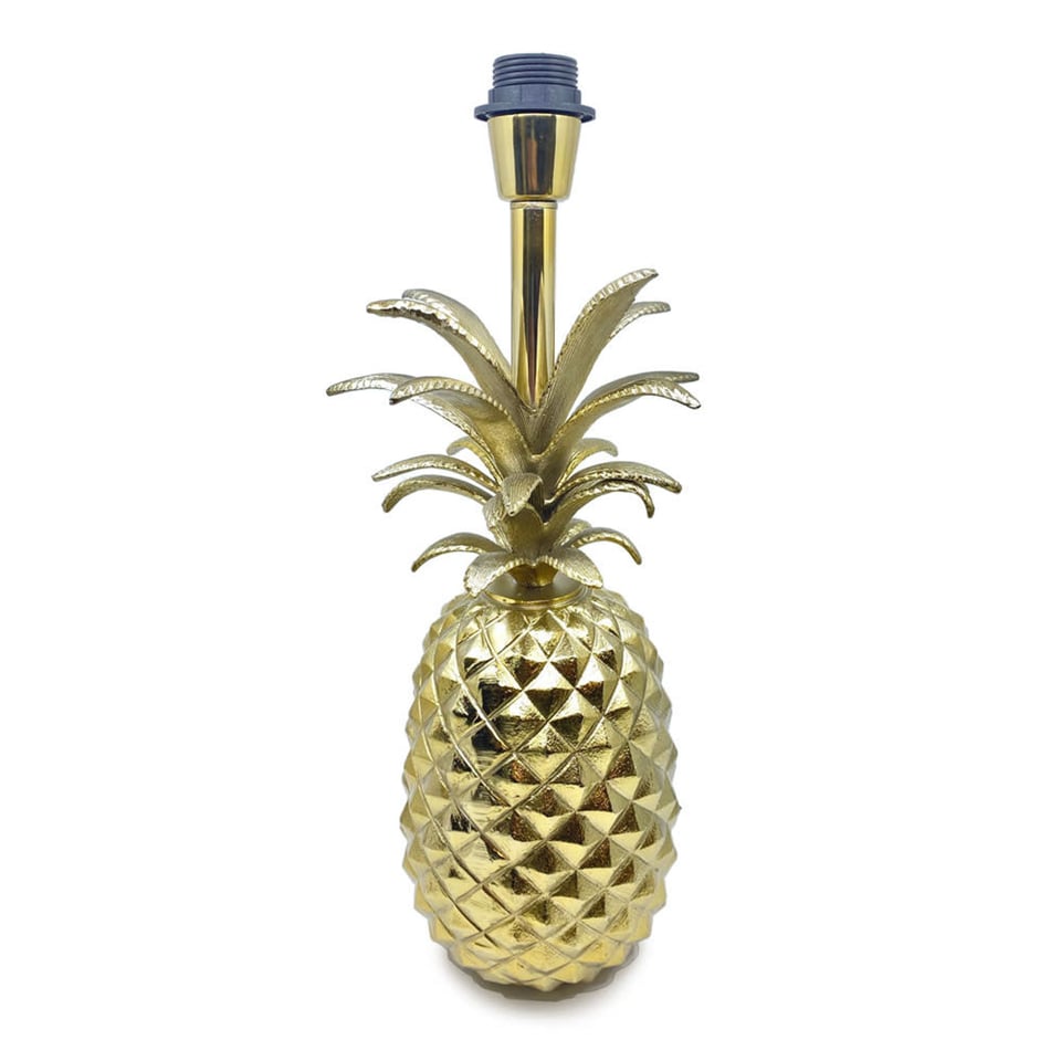 Tafel Lamp Voet Ananas Goud 20x42cm