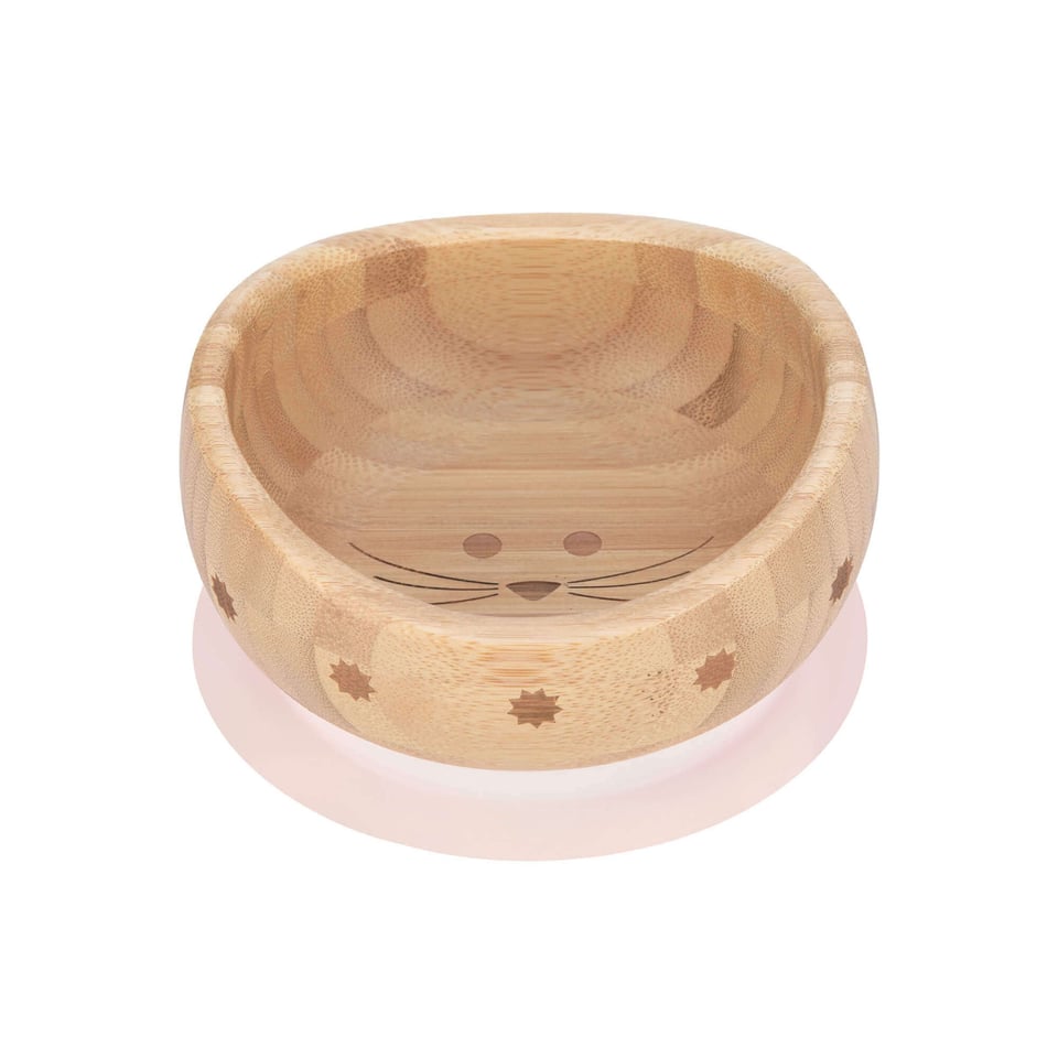 LÄSSIG Bowl Bamboowood with Suction Pad 