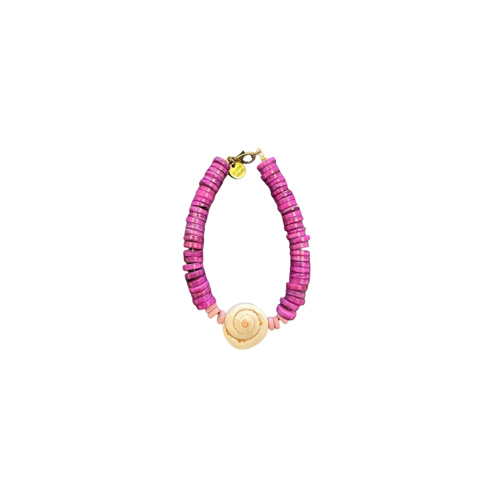 Le Petit Atelier Bracelet Sea Shell with Glass - Mermaid's Whispers