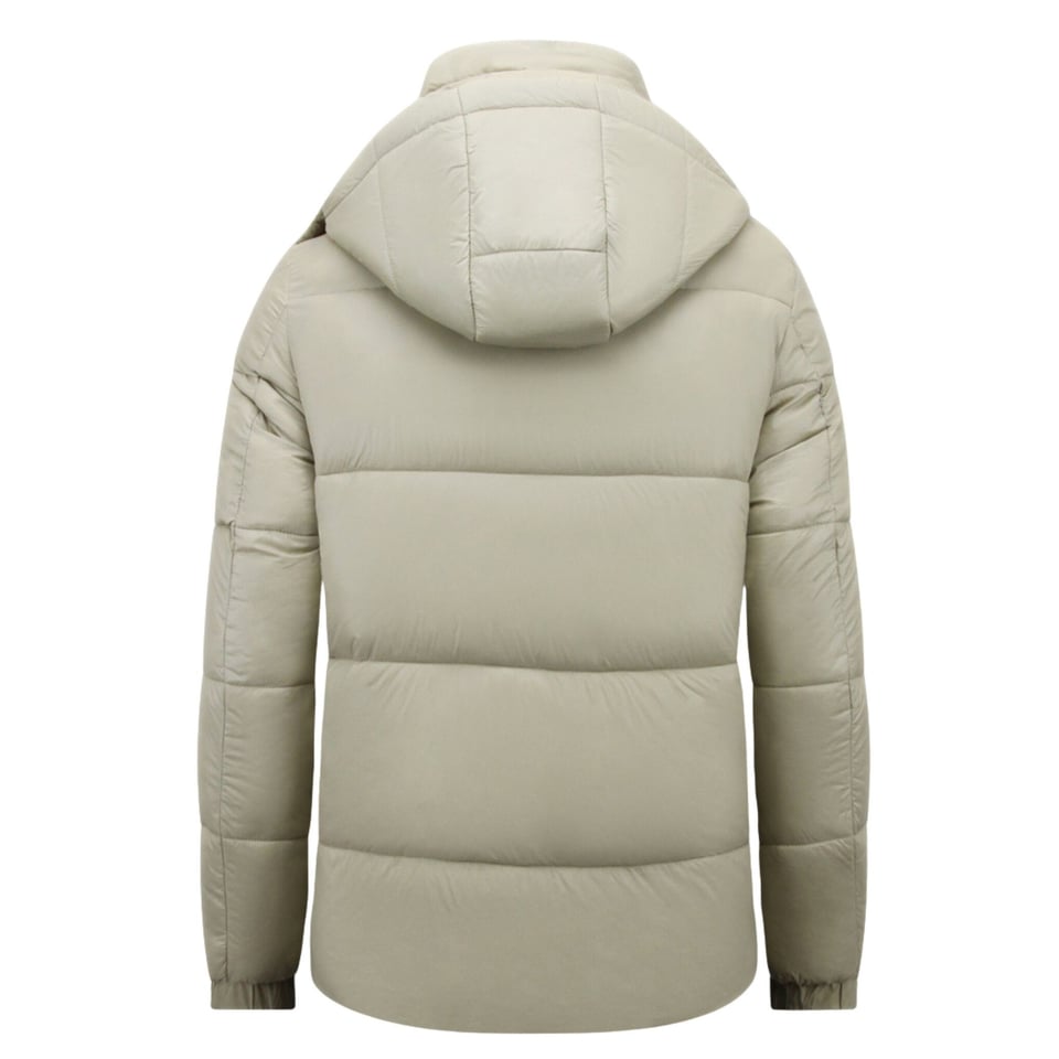 Jas Puffer - Jassen Heren Winter Capuchon - 8055 - Beige