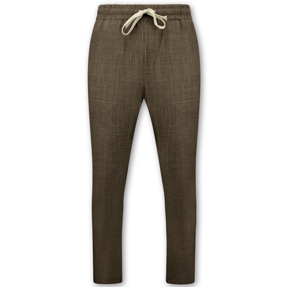 Linnen Twinset - Linnen Zomerset Heren - Linnen Overhemd Heren - Linnen Broek Heren - MG-011 - Bruin
