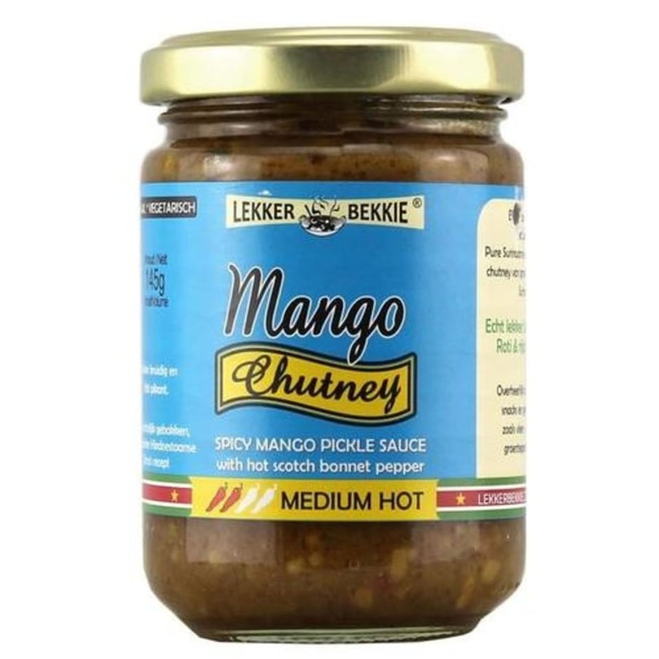 Lekkerbekkie Mango Chutney Medium Hot 145gr