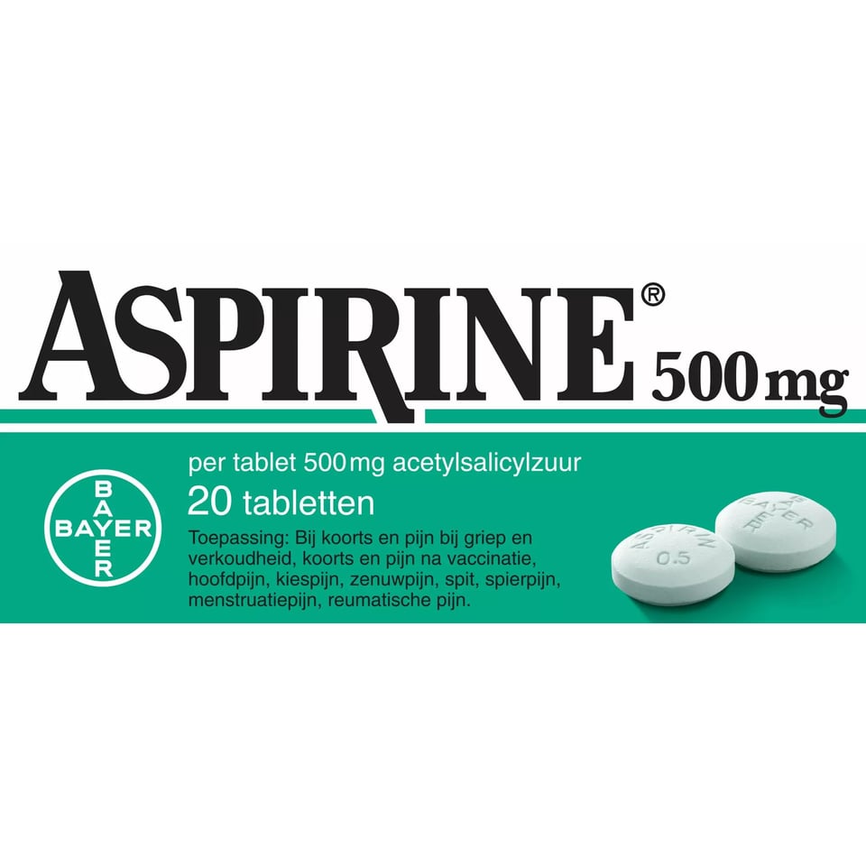 Aspirine 500mg Tabletten 20st 20