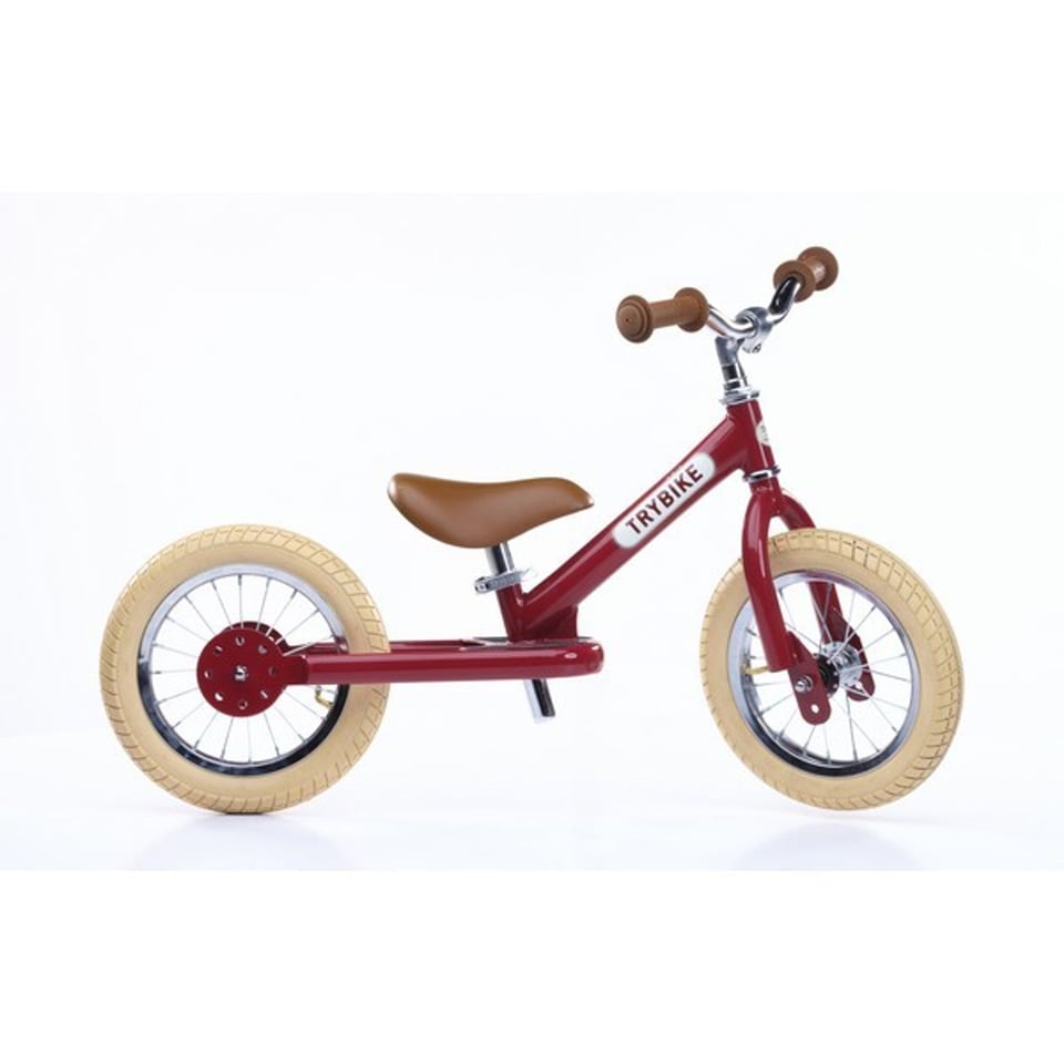 Trybike Staal Vintage Bordeaux Rood Tweewieler