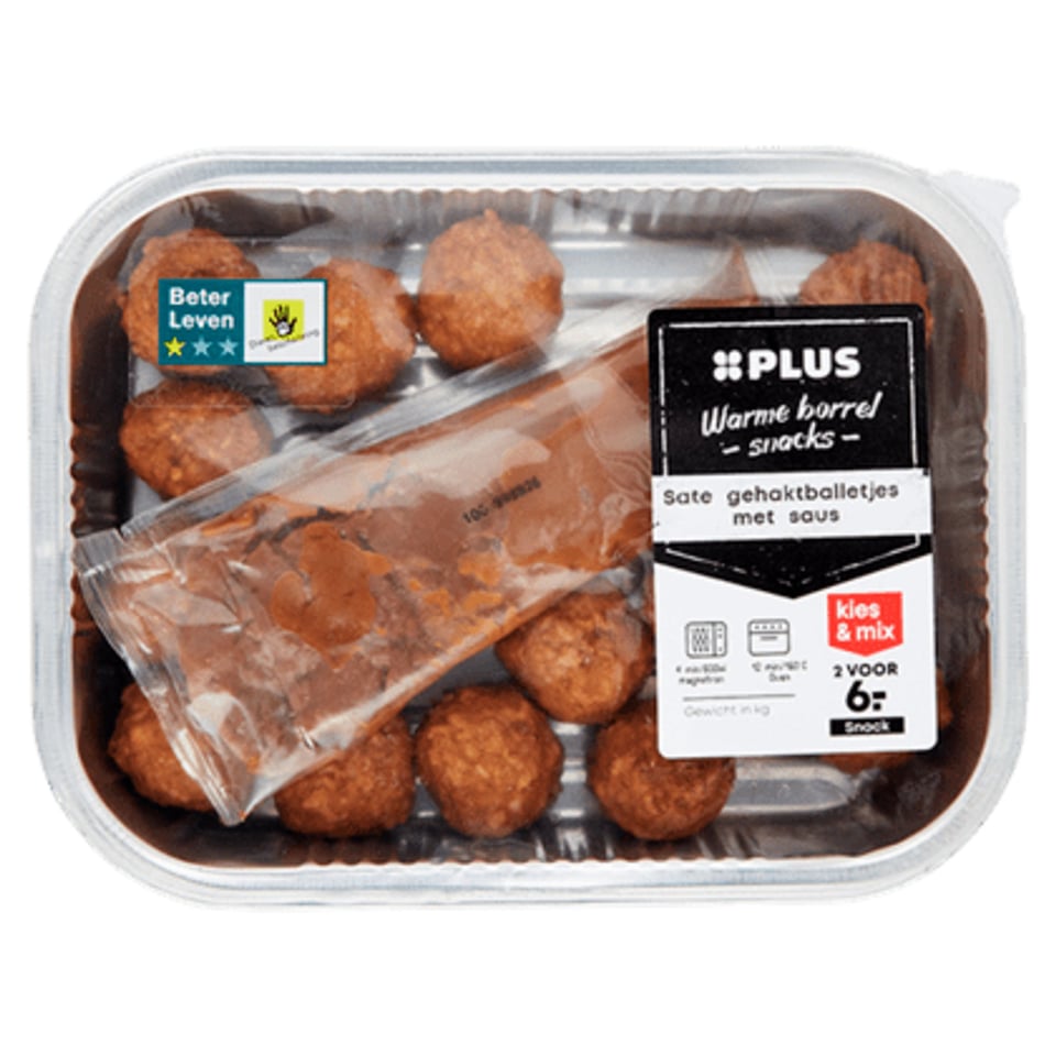 PLUS Gehaktballetjes Saté Saus