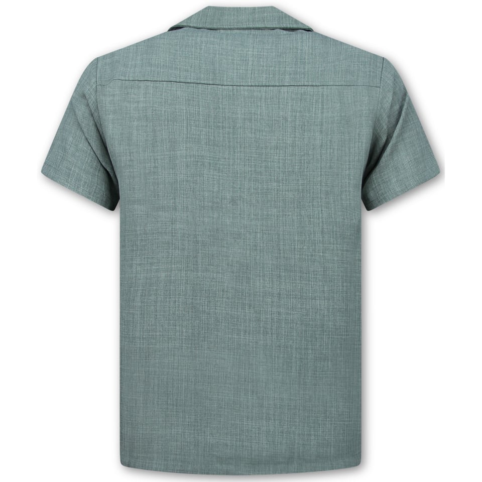 Linnen Twinset - Linnen Zomerset Heren - Linnen Shirt Heren - Zomer Broek Heren - MG-011 - Grijs