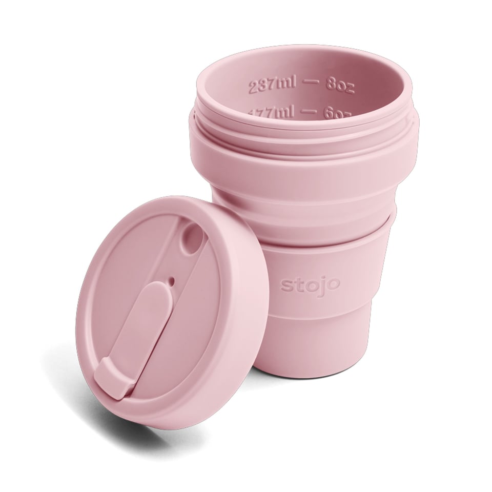 Stojo Junior Cup 250 Ml Met Rietje Roze