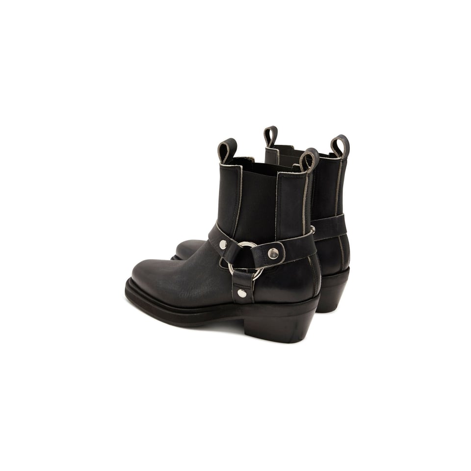 Pavement Dusty Buckle Two-Tone Boots - Black Matte