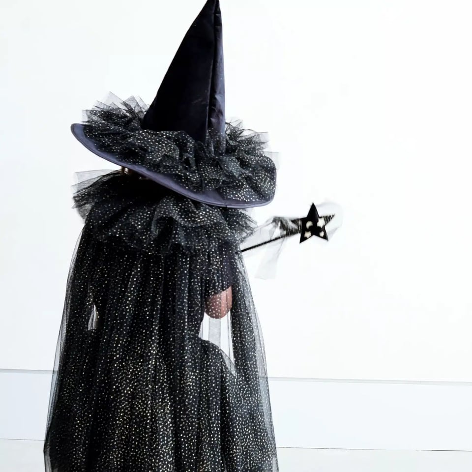 Mimi & Lula Esmerelda Ruffle Witch Hat