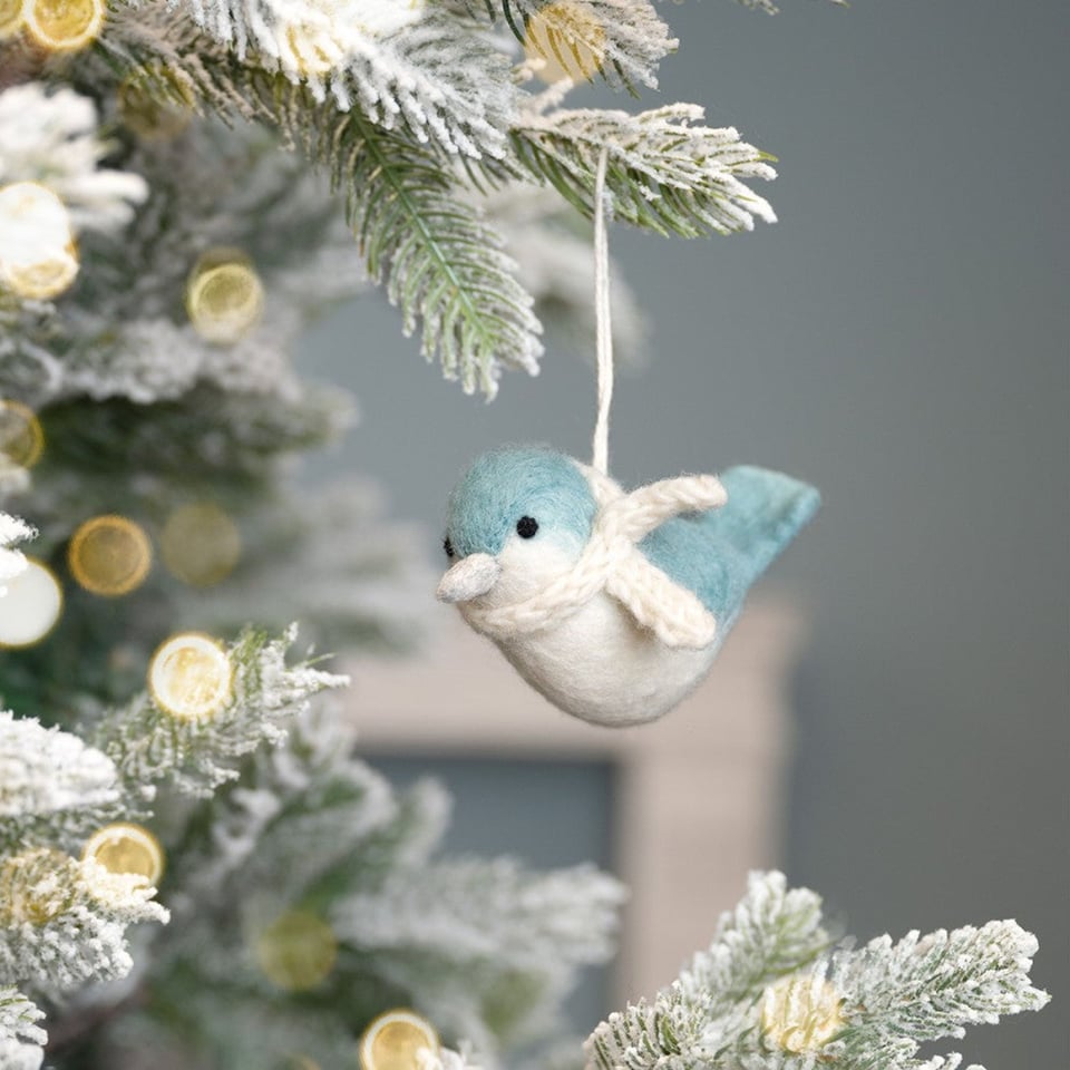 Hanger Vogeltje IJsblauw