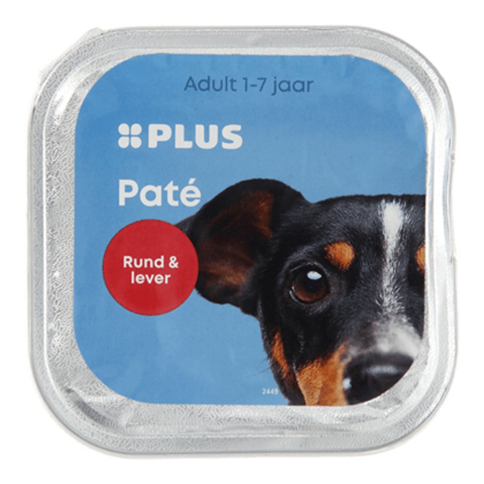 PLUS Honden Paté Rund & Lever