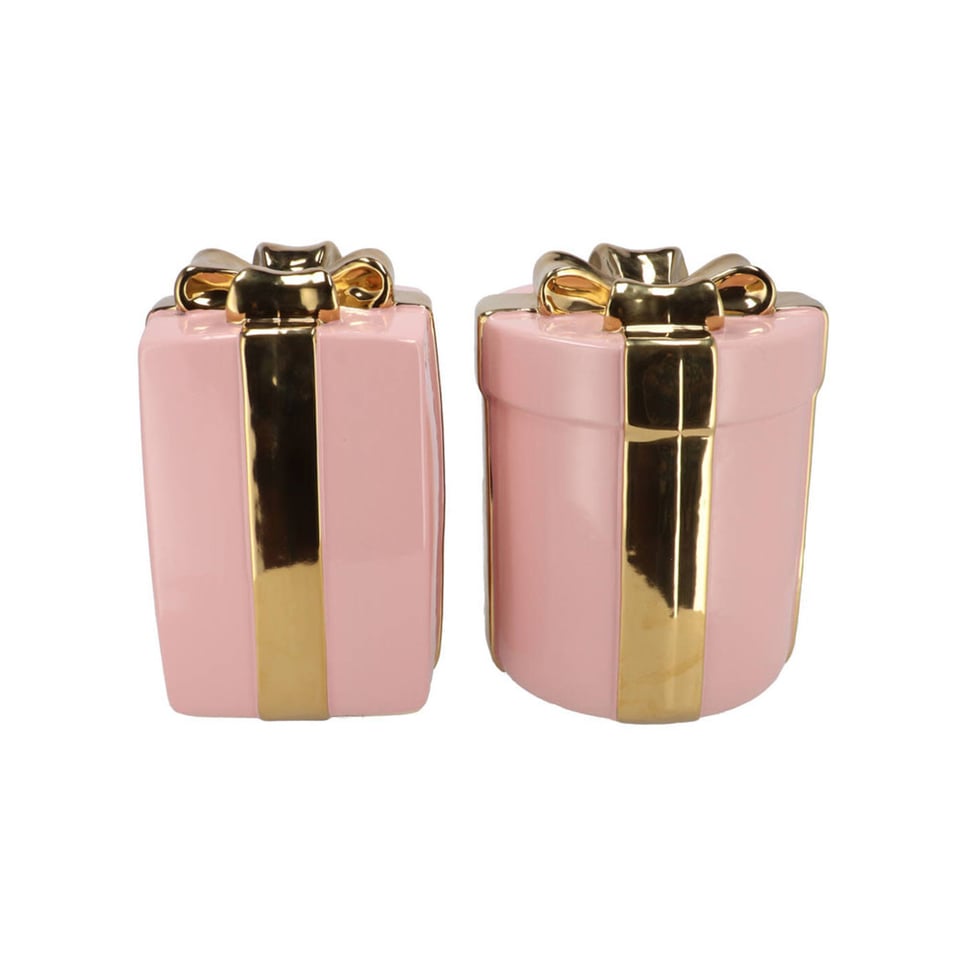 Set: 2 Vaasjes Jolly Kado 11x15cm - in 2 Kleuren