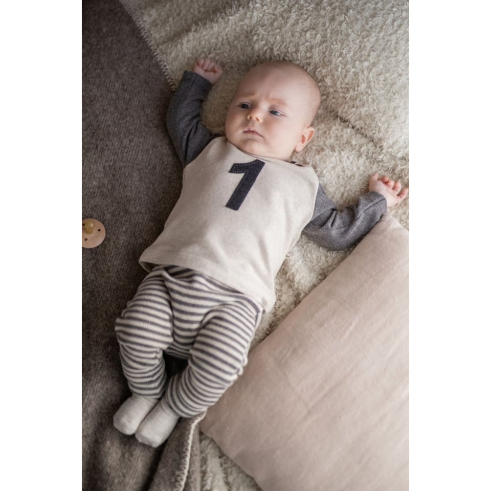 1+ In The Family Eusebi Striped Legging Oatmeal