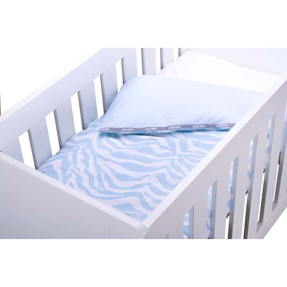 Kidsdepot Zebra Baby Dekbedovertrek 100 X 140 Blue