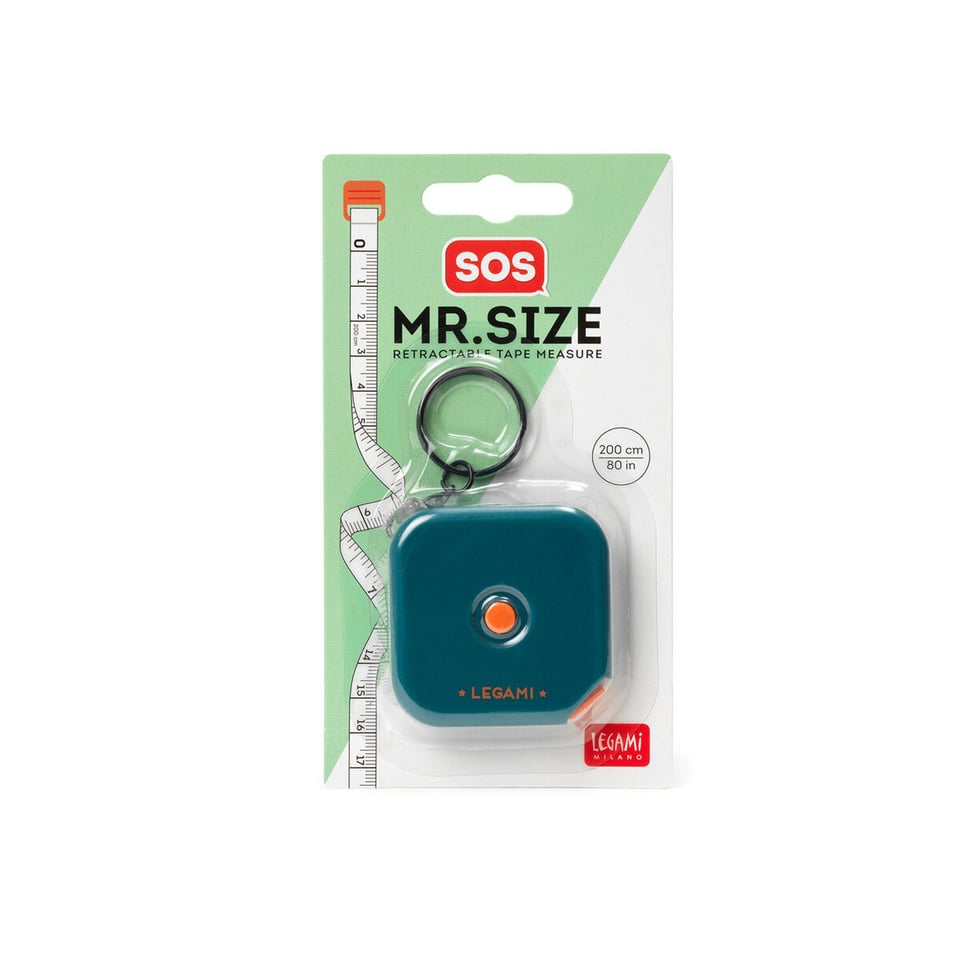 Mr. SOS Size Tape Measure - Petrol Blue