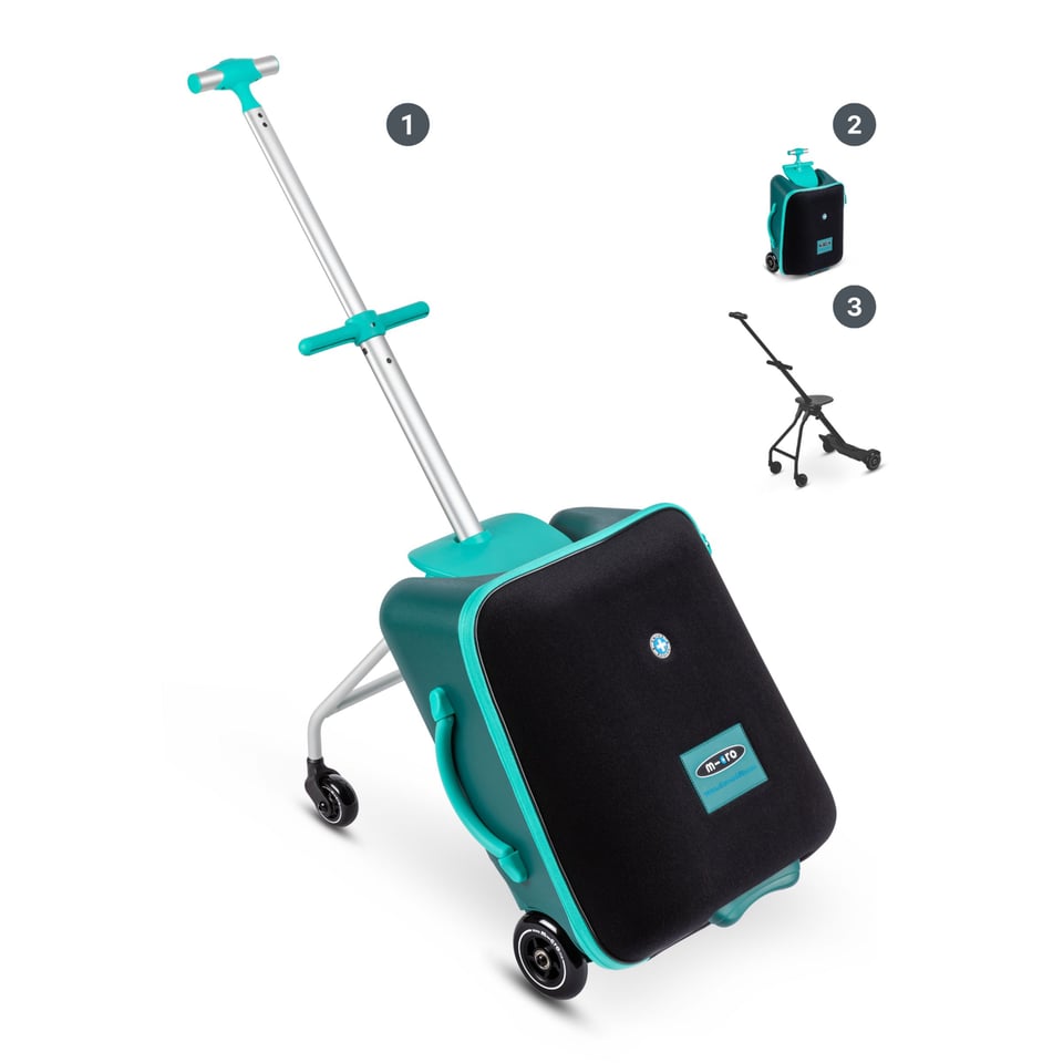 Micro Ride On Luggage Eazy Forest Green