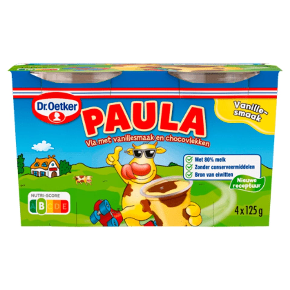 Dr. Oetker Paula Vanillevla Met Chocoladevlekken