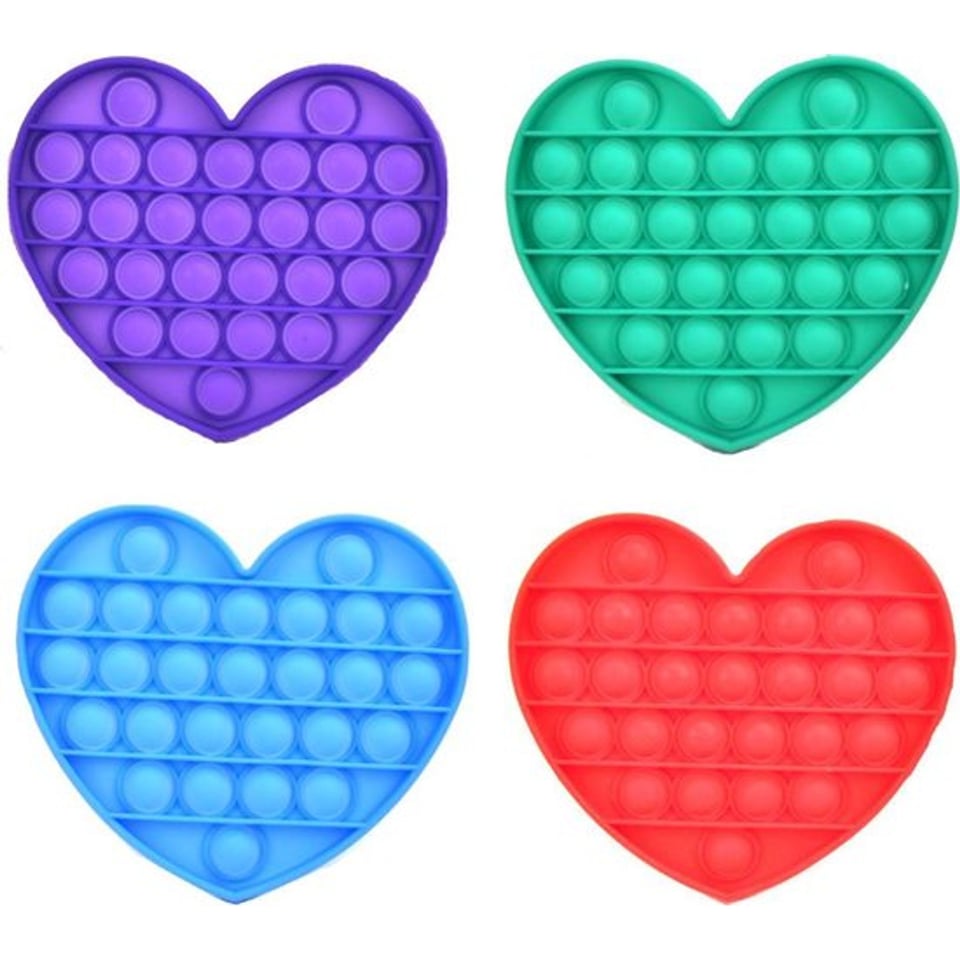 Stress Pop'n Play Fidget Multicolor Heart