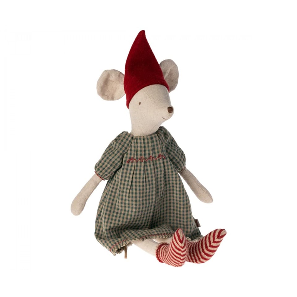 Maileg Christmas Mouse, Medium- Girl