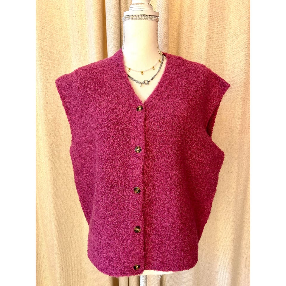 Azurro Italian Gilet - Magenta roze - onesize