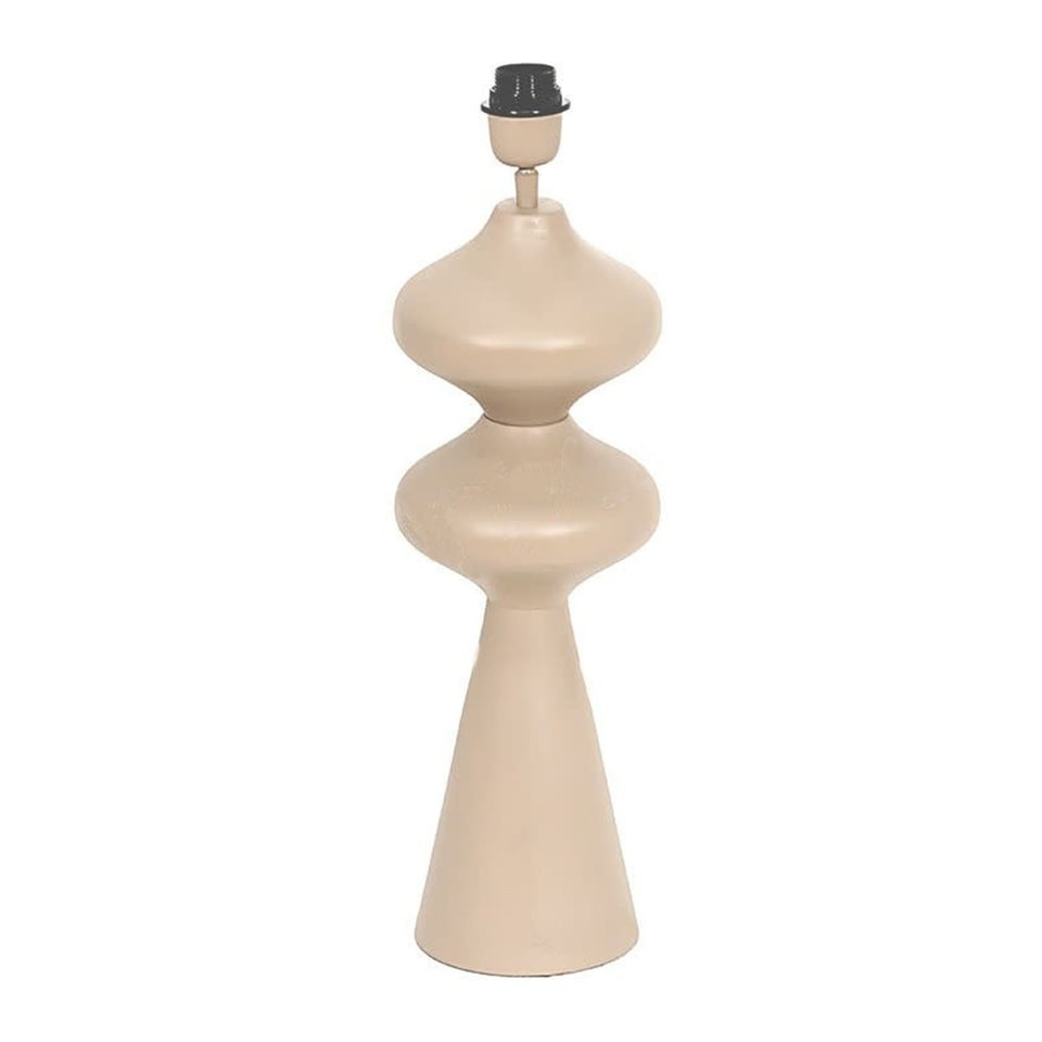 Tafel Lamp Voet Beige Aluminium 18x62cm