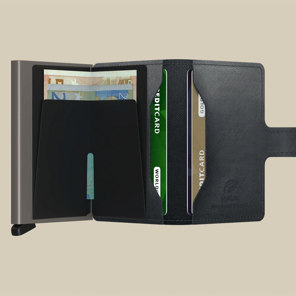 Mini Wallet vegan leer met cardprotector - Secrid