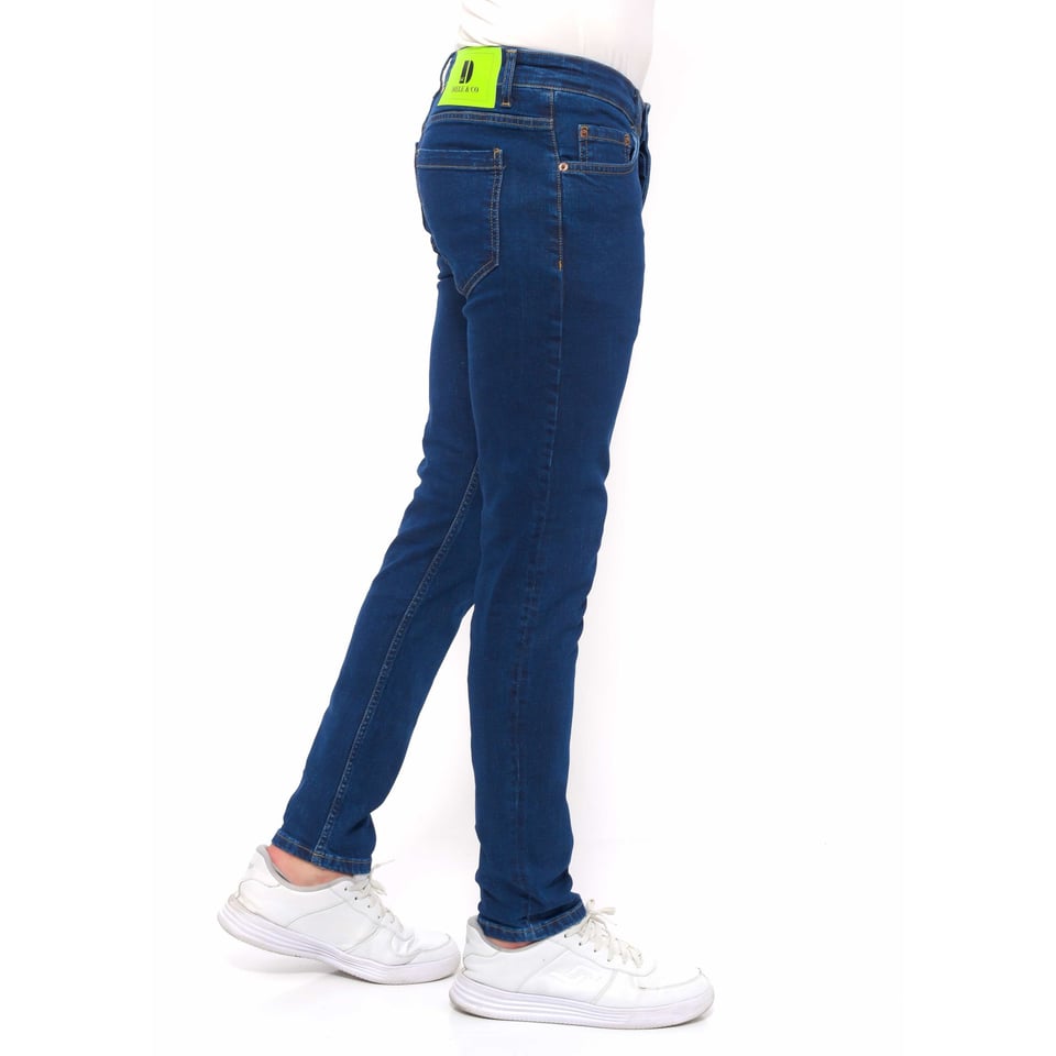 Nette Stretch Broek Heren Slim Fit -DC-057- Blauw