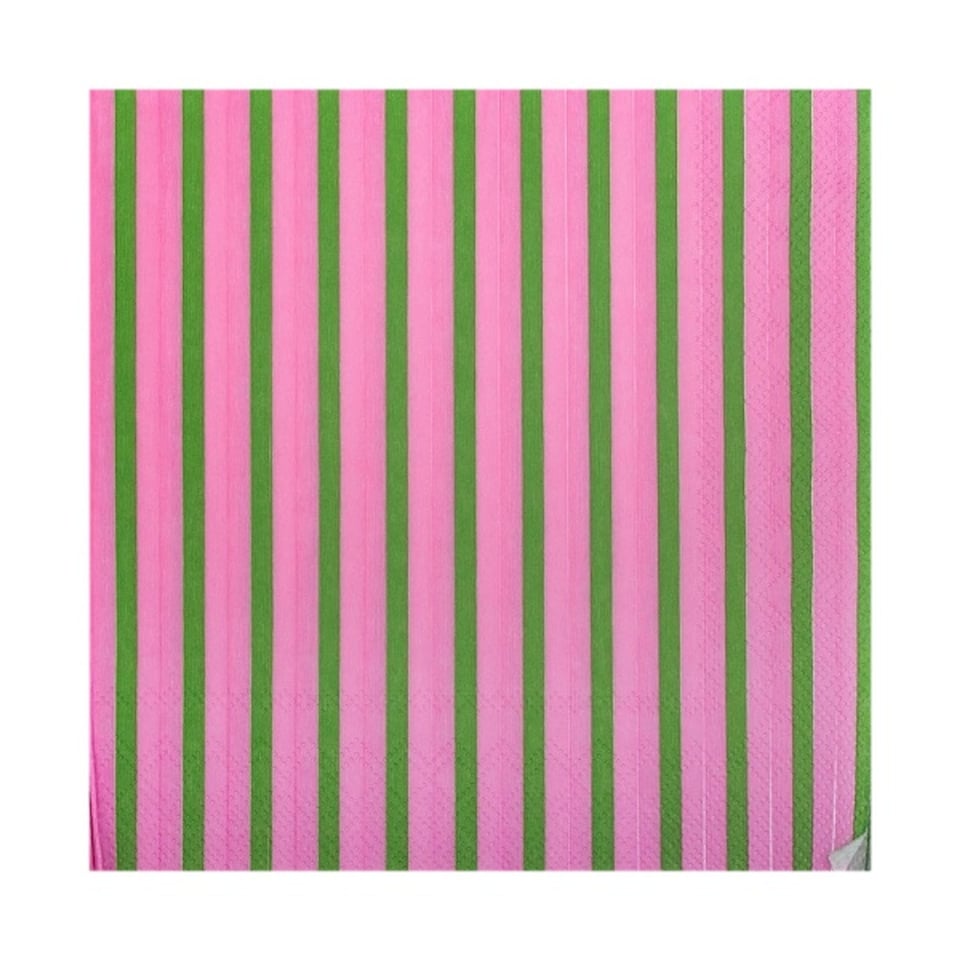 Kitsch Kitchen Servetten Streetstyle Roze/groen