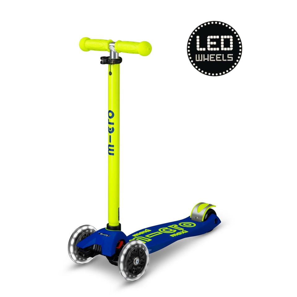 Maxi Micro Step Deluxe LED Blauw Geel Neon