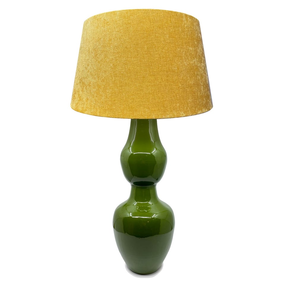 Tafellamp Voet Mos Groen Emaille Metaal 20x55cm