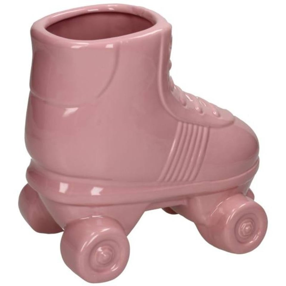 Bloempot Rolschaats Roze