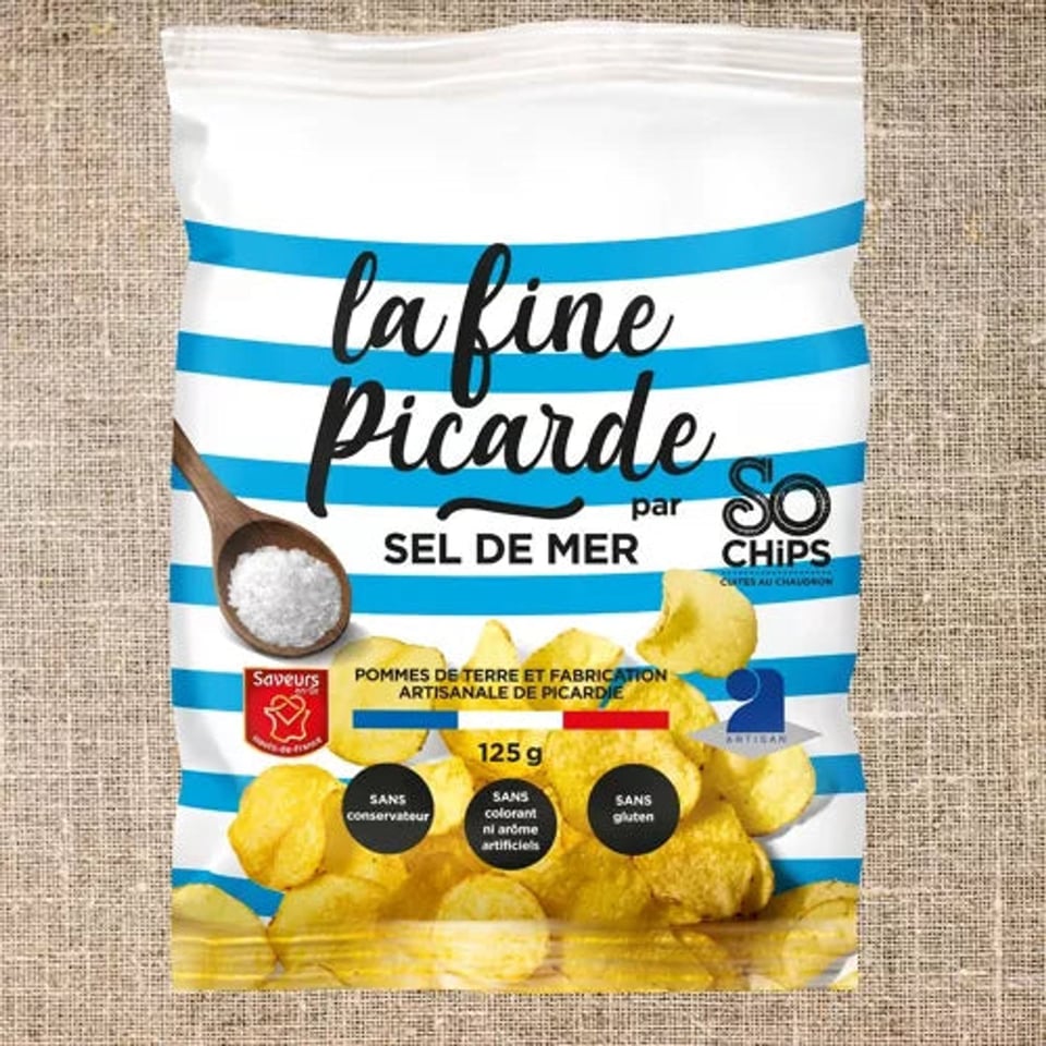 Zeezoutchips 125g Artisan Kwaliteitslabel